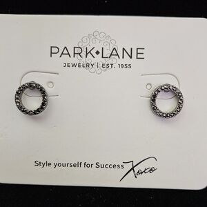 Park Lane Hematite Crystal Earrings